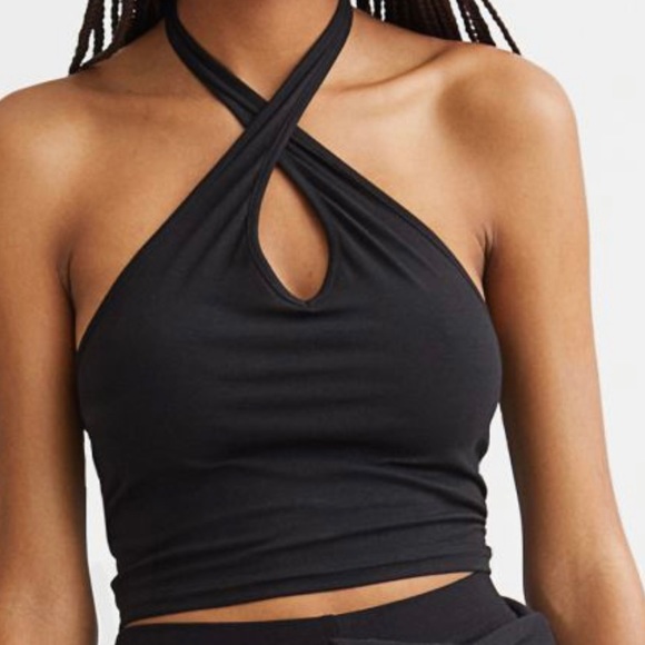 H&M Tops - H&M divided halterneck v-neck top